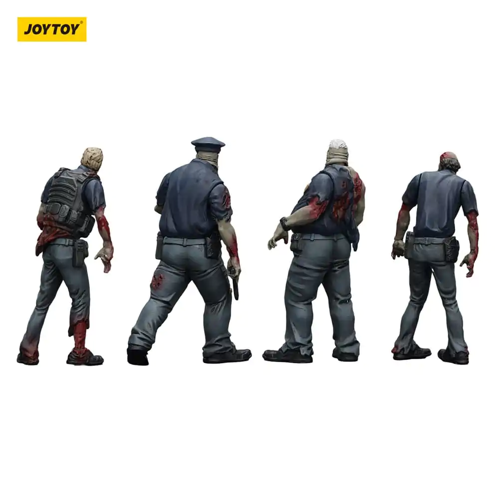 Zombie Dark Source akcijske figure 4-Pack Policija (Muški) 8 cm fotografija proizvoda