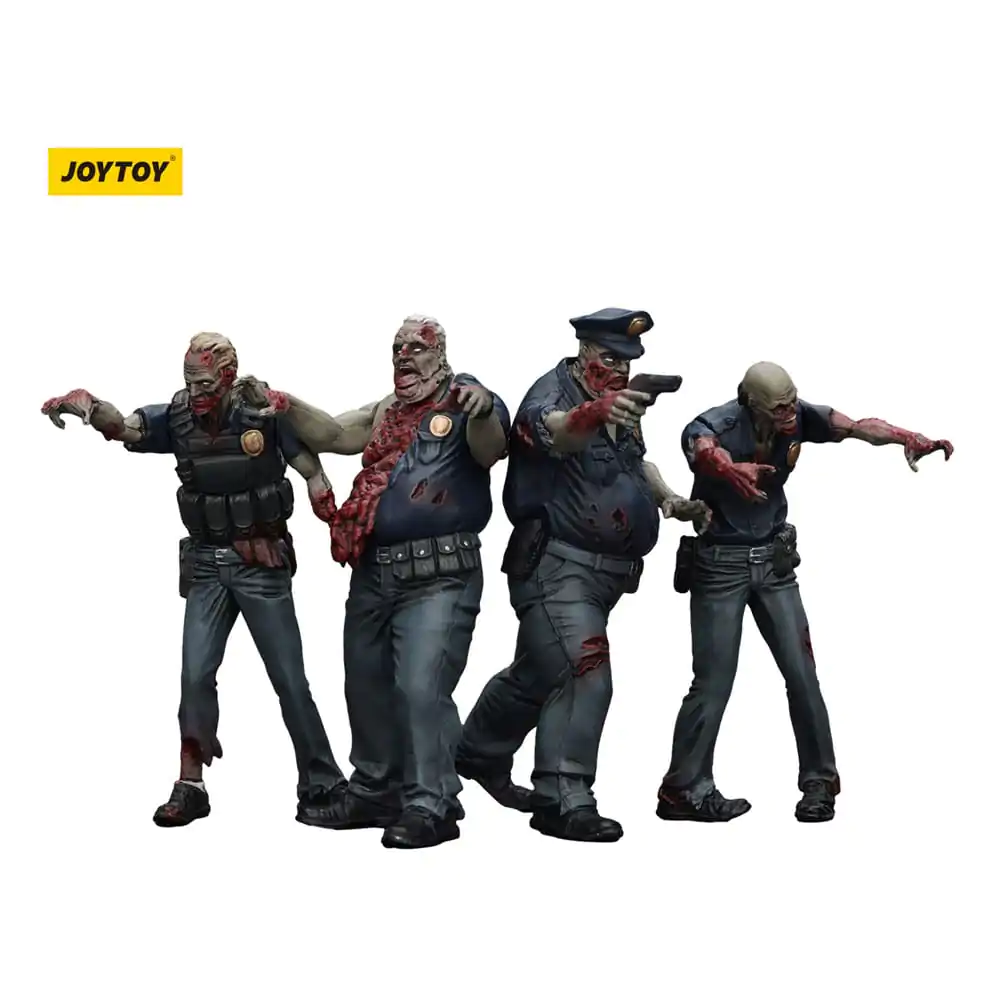Zombie Dark Source akcijske figure 4-Pack Policija (Muški) 8 cm fotografija proizvoda