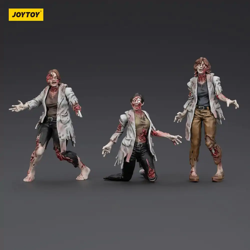 Zombie Dark Source akcijske figure 3-Pack znanstvenici (ženski) 8 cm fotografija proizvoda