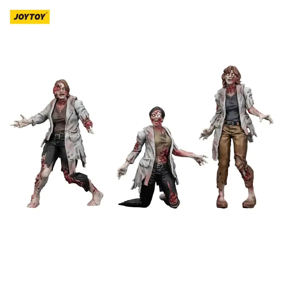 Zombie Dark Source akcijske figure 3-Pack znanstvenici (ženski) 8 cm fotografija proizvoda