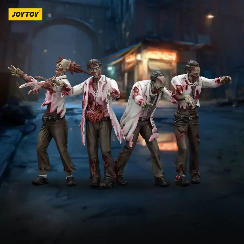 Zombie Dark Source akcijske figure 4-Pack znanstvenici (muški) 8 cm fotografija proizvoda