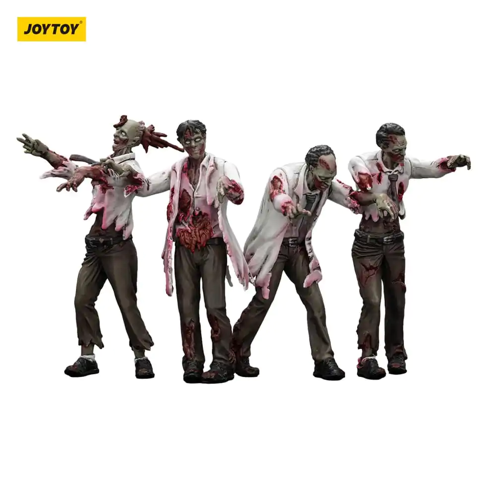 Zombie Dark Source akcijske figure 4-Pack znanstvenici (muški) 8 cm fotografija proizvoda