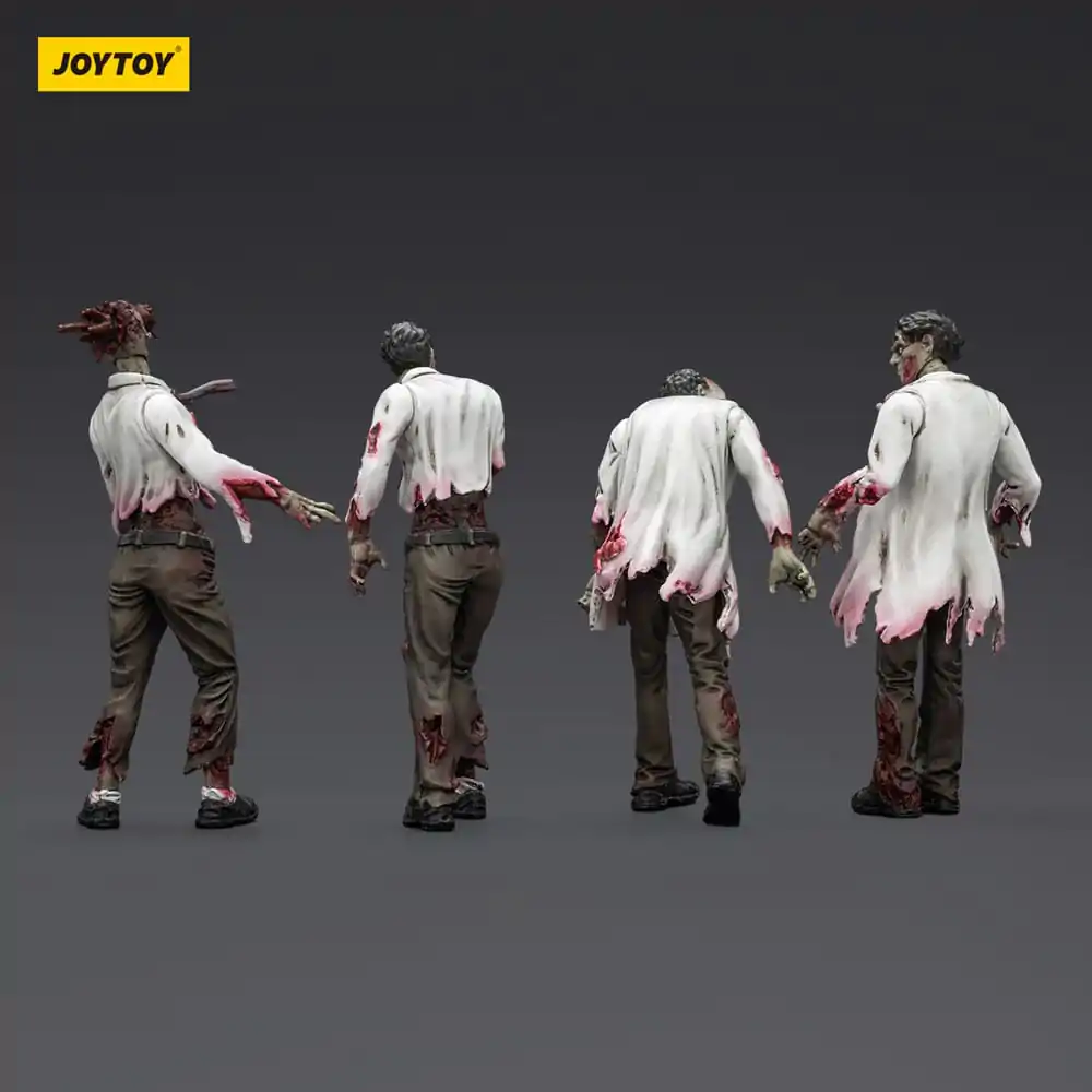 Zombie Dark Source akcijske figure 4-Pack znanstvenici (muški) 8 cm fotografija proizvoda