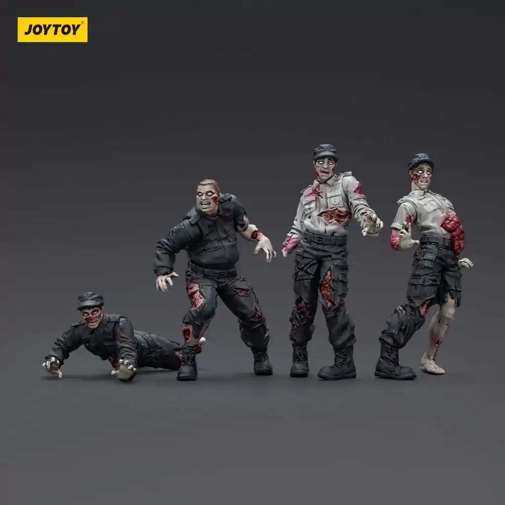 Zombie Dark Source akcijske figure 4-Pack Security Guards 8 cm fotografija proizvoda