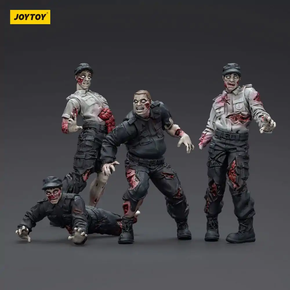 Zombie Dark Source akcijske figure 4-Pack Security Guards 8 cm fotografija proizvoda