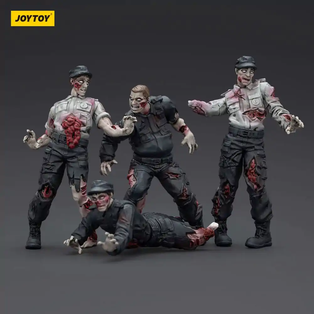 Zombie Dark Source akcijske figure 4-Pack Security Guards 8 cm fotografija proizvoda