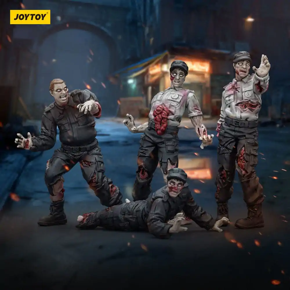 Zombie Dark Source akcijske figure 4-Pack Security Guards 8 cm fotografija proizvoda