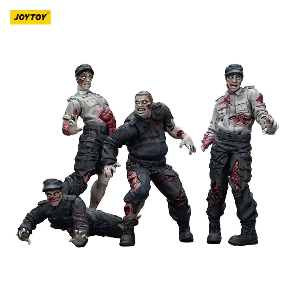 Zombie Dark Source akcijske figure 4-Pack Security Guards 8 cm fotografija proizvoda