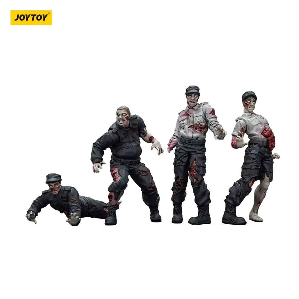 Zombie Dark Source akcijske figure 4-Pack Security Guards 8 cm fotografija proizvoda