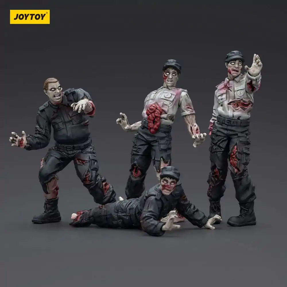 Zombie Dark Source akcijske figure 4-Pack Security Guards 8 cm fotografija proizvoda