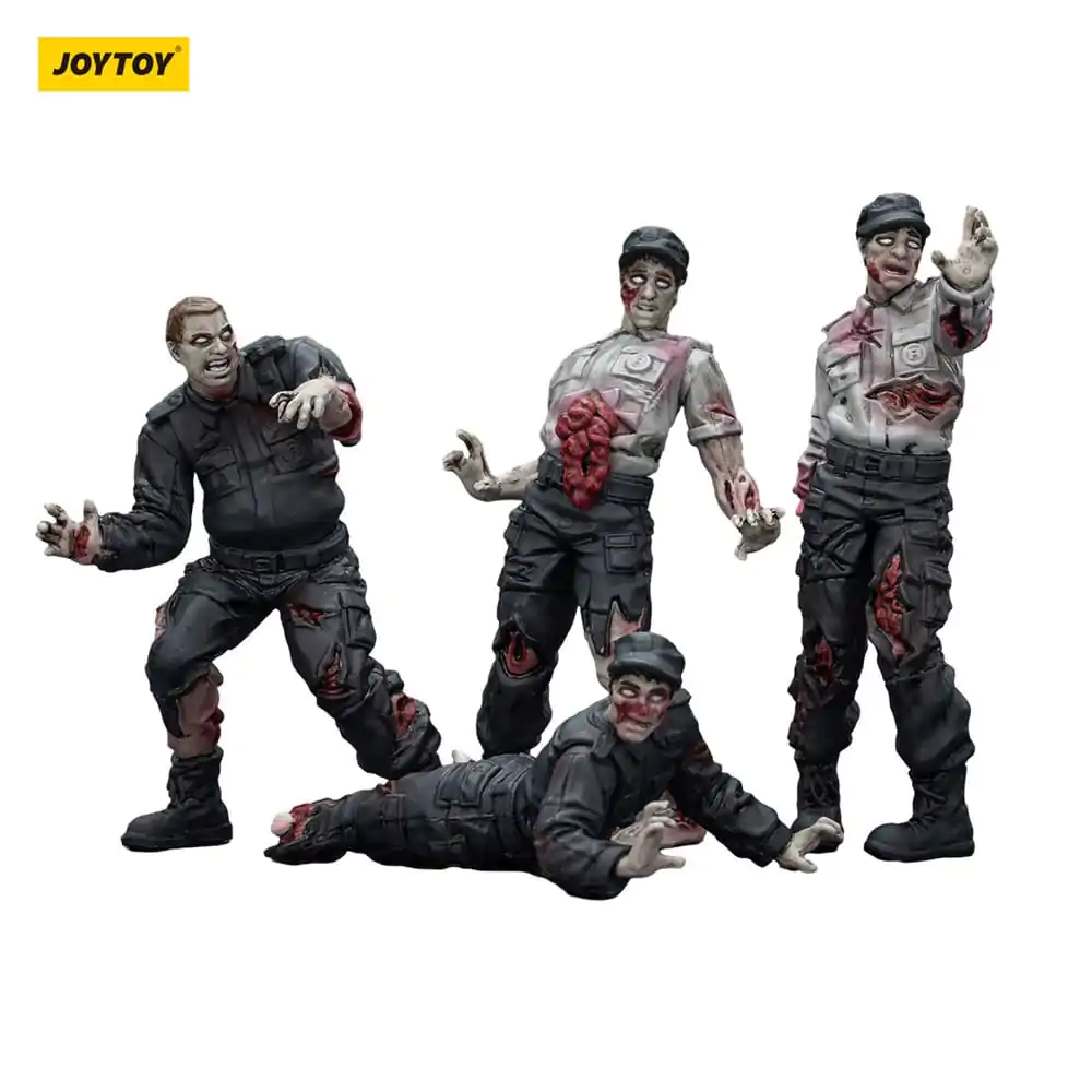 Zombie Dark Source akcijske figure 4-Pack Security Guards 8 cm fotografija proizvoda