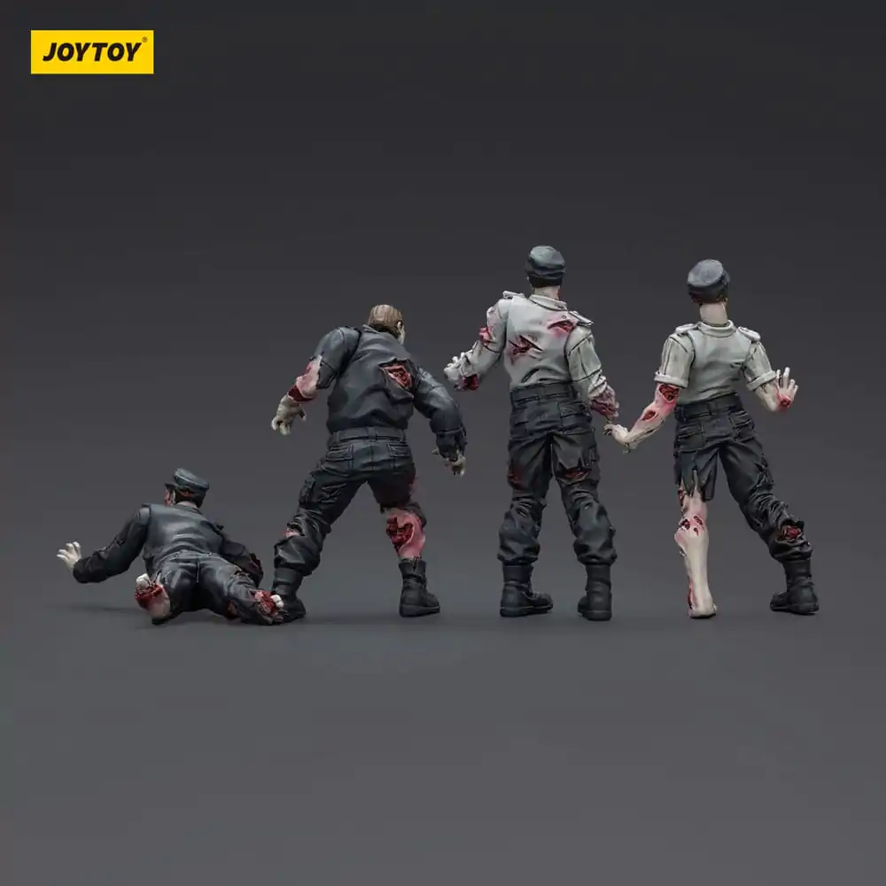 Zombie Dark Source akcijske figure 4-Pack Security Guards 8 cm fotografija proizvoda