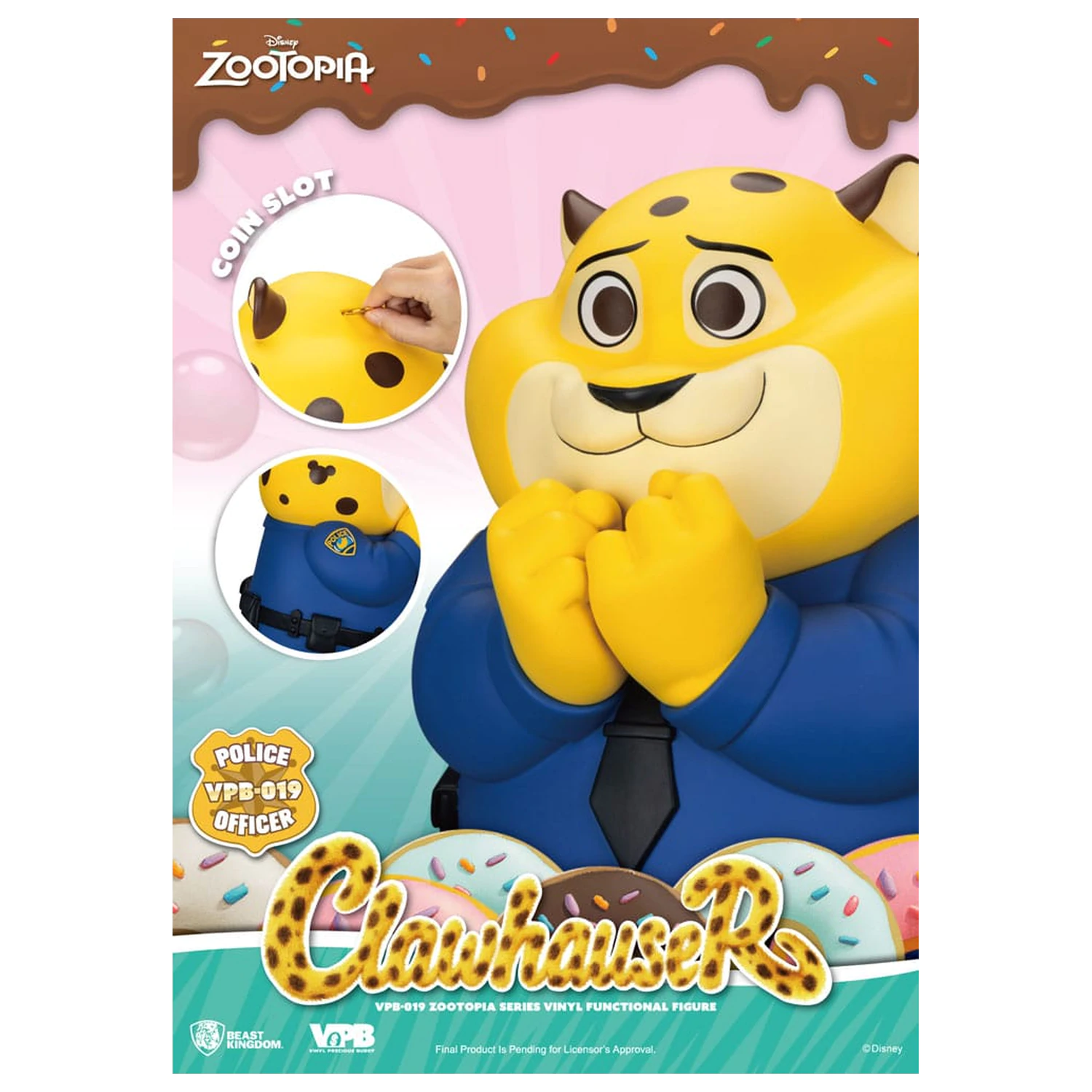 Zootopia Piggy Vinyl Bank Clawhauser 40 cm fotografija proizvoda