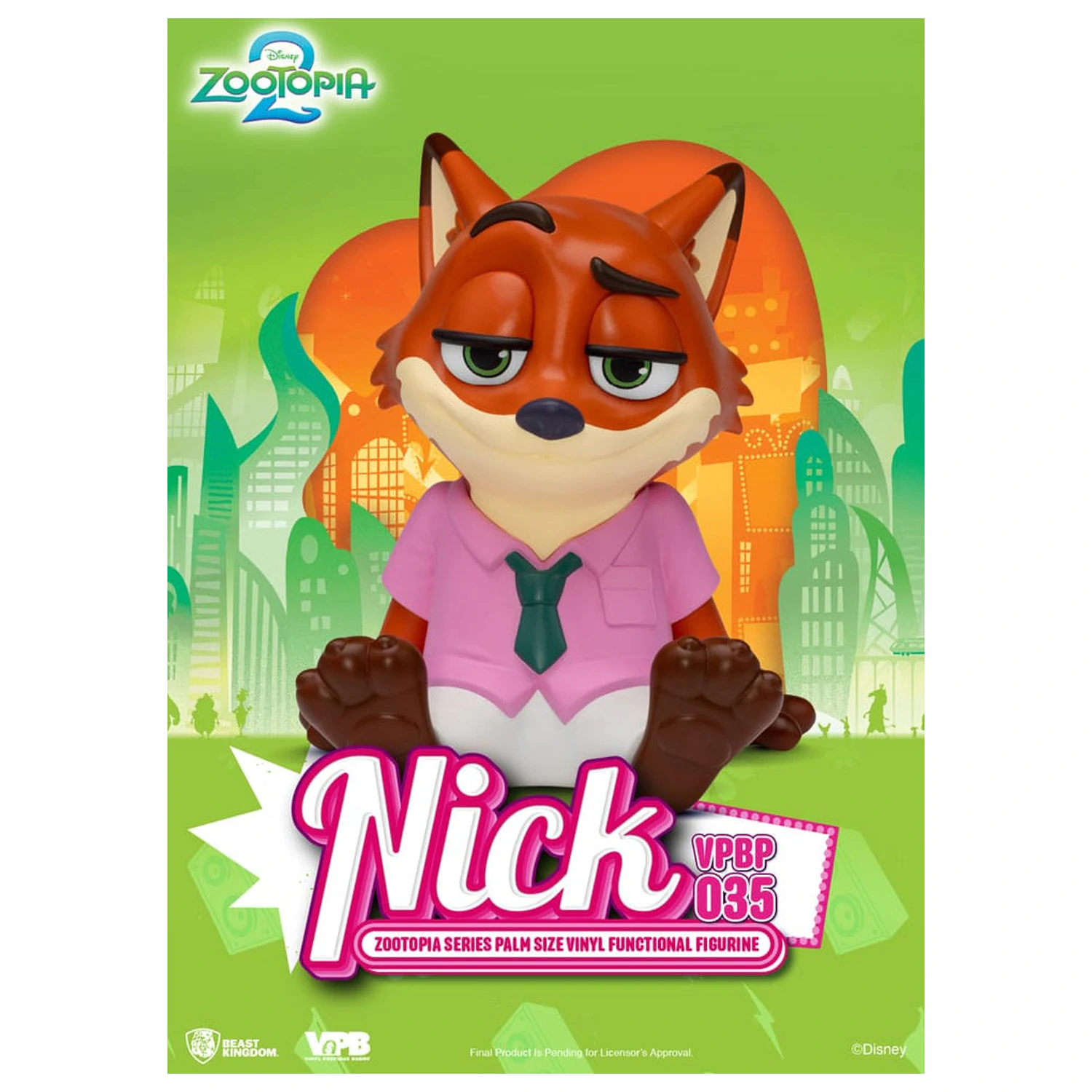 Zootopia Piggy vinilna banka Nick 15 cm fotografija proizvoda
