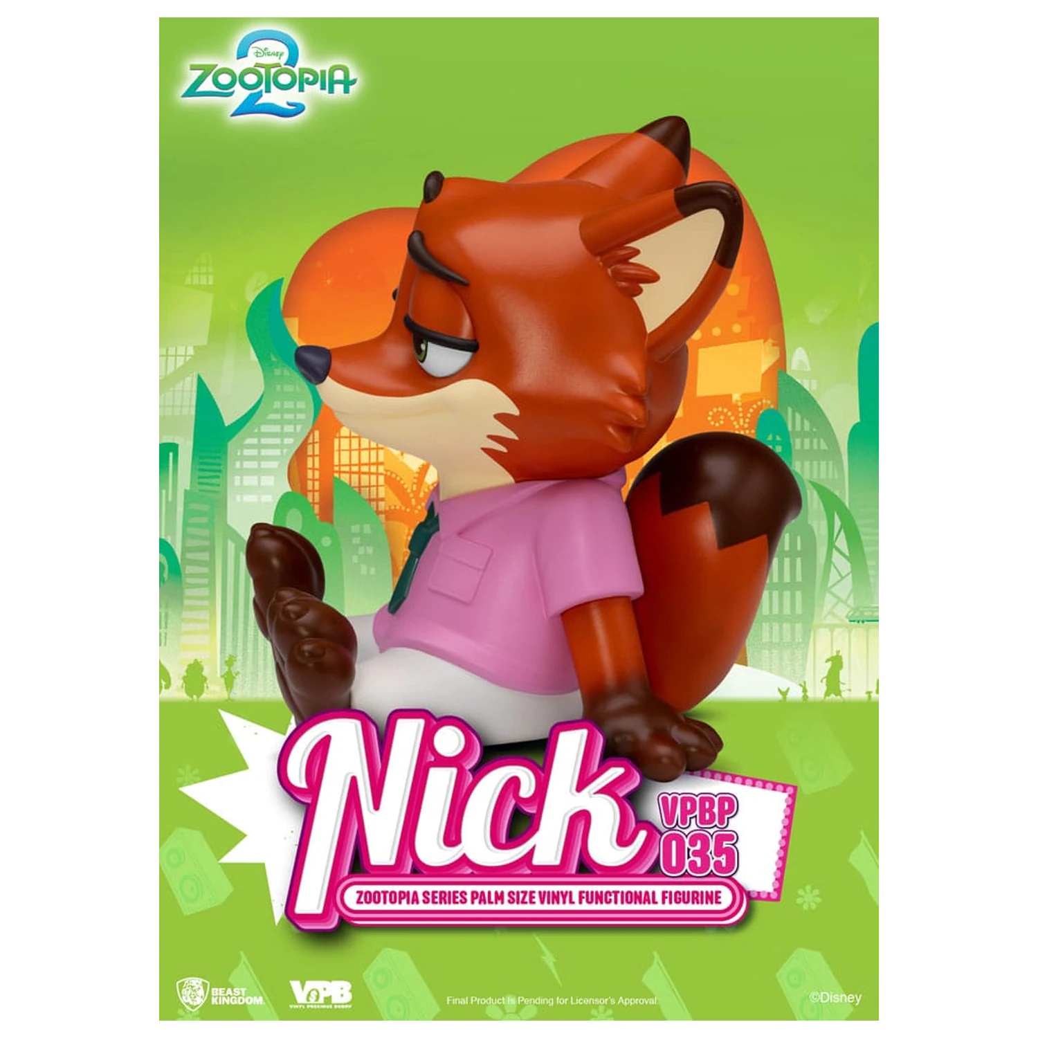 Zootopia Piggy vinilna banka Nick 15 cm fotografija proizvoda