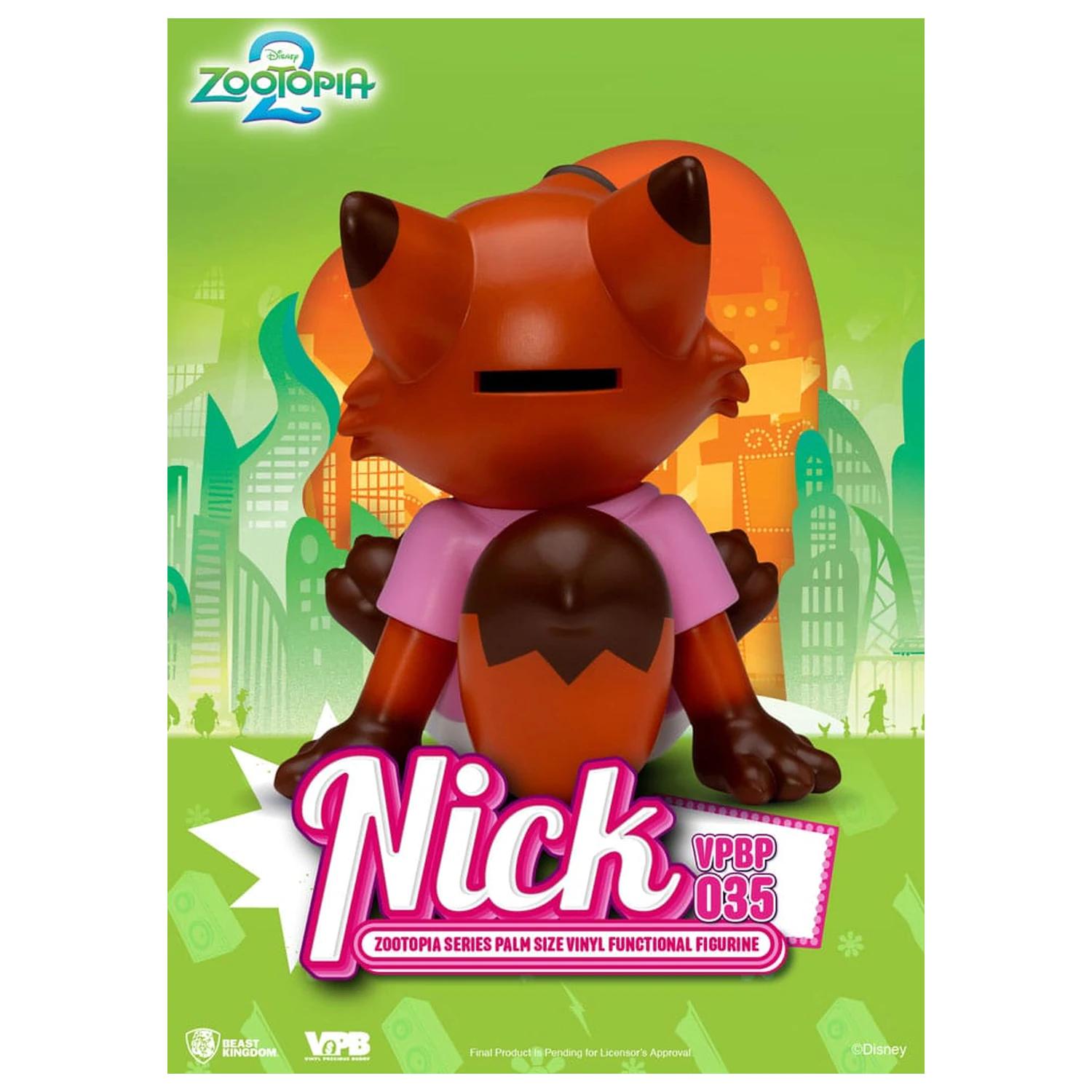 Zootopia Piggy vinilna banka Nick 15 cm fotografija proizvoda