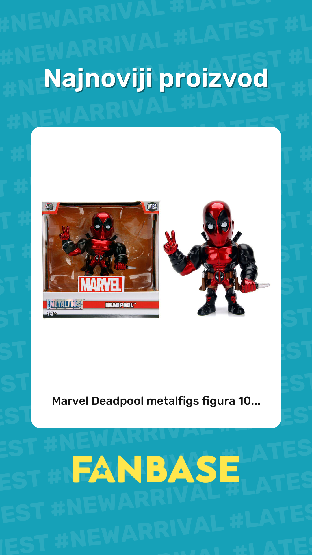 Najnoviji proizvod: Marvel Deadpool metalfigs figura 10...