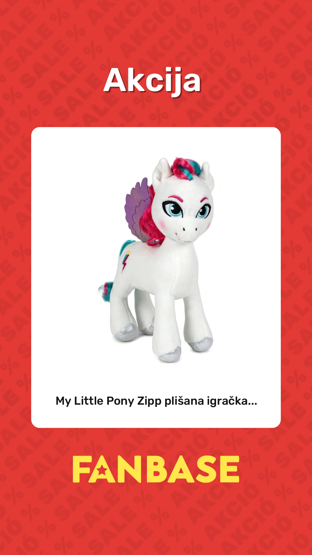 Akcija: My Little Pony Zipp plišana igračka...