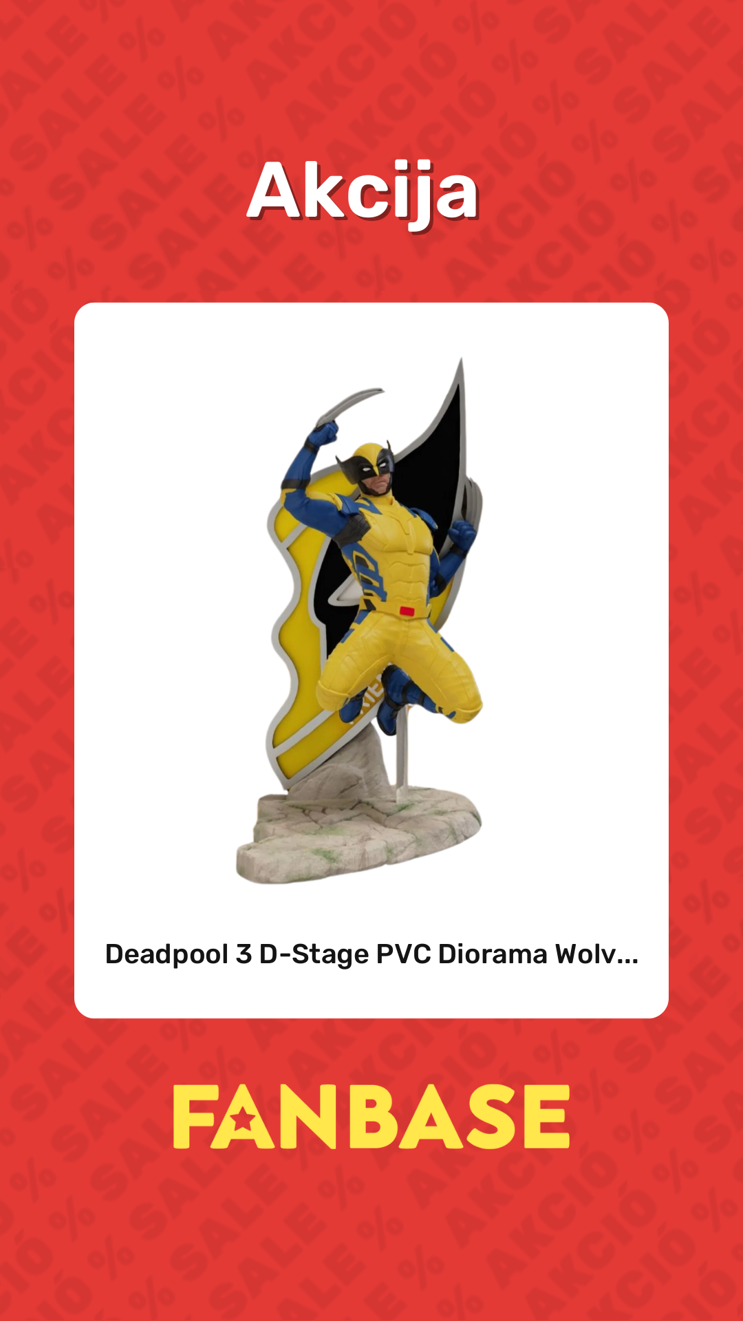 Akcija: Deadpool 3 D-Stage PVC Diorama Wolv...