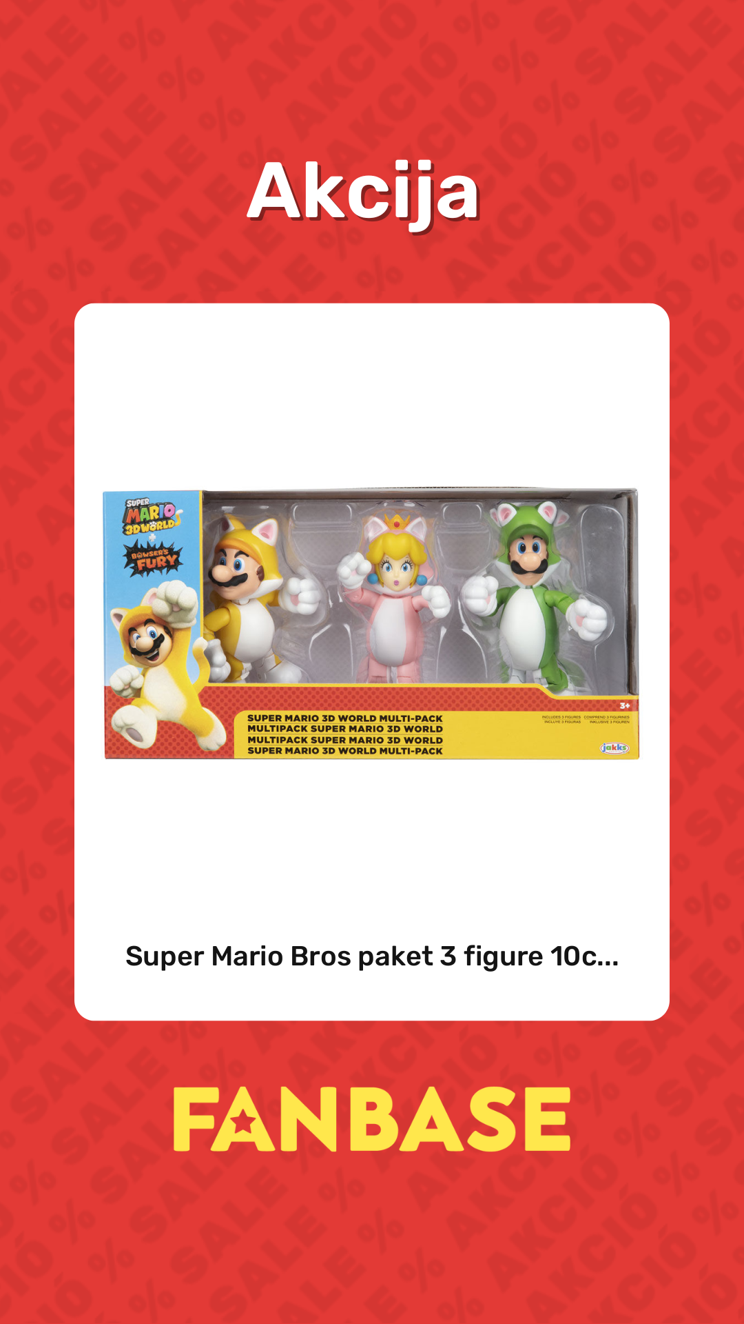 Akcija: Super Mario Bros paket 3 figure 10c... Akcija: Super Mario Bros paket 3 figure 10c...
