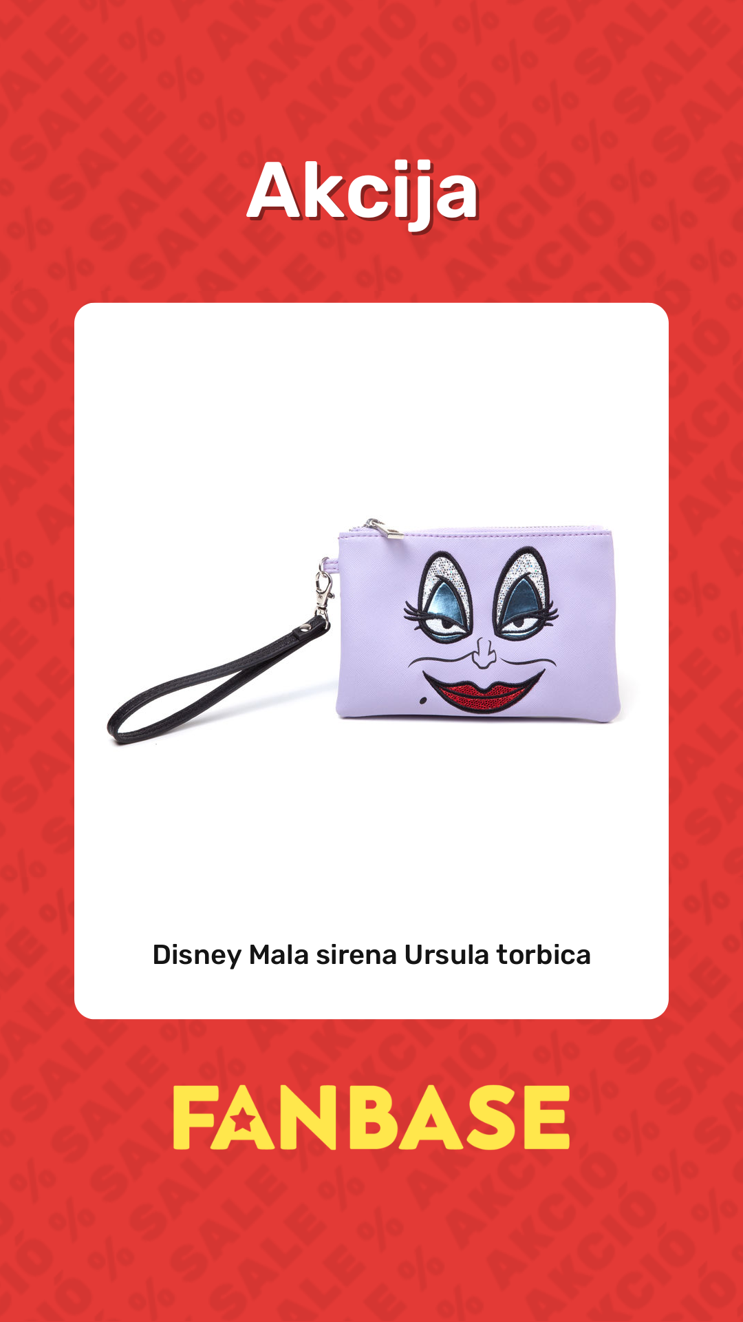 Akcija: Disney Mala sirena Ursula torbica