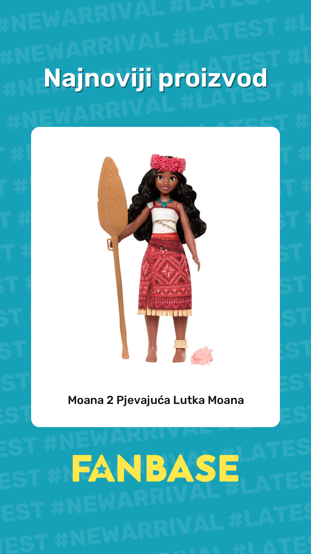 Najnoviji proizvod: Moana 2 Pjevajuća Lutka Moana