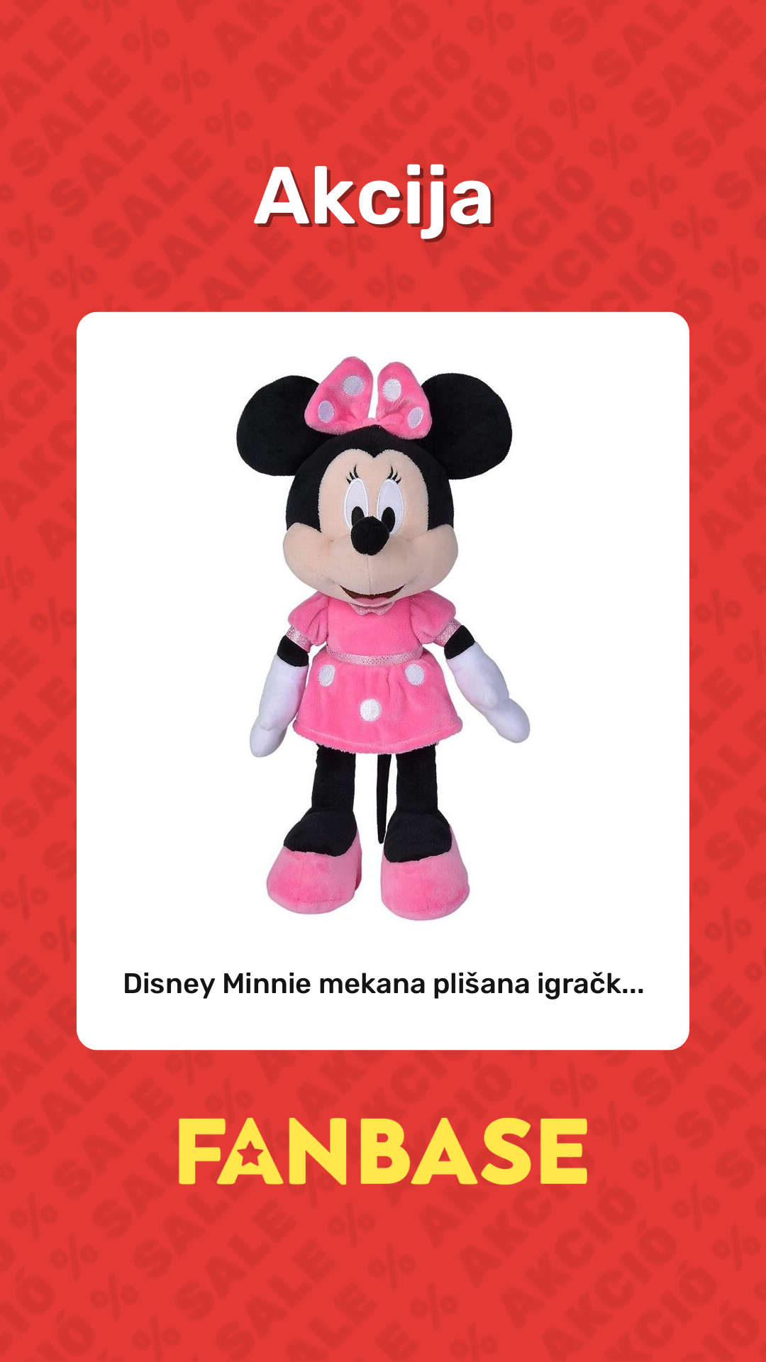 Akcija: Disney Minnie mekana plišana igračk...