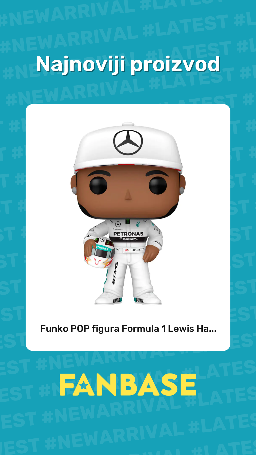 Najnoviji proizvod: Funko POP figura Formula 1 Lewis Ha...