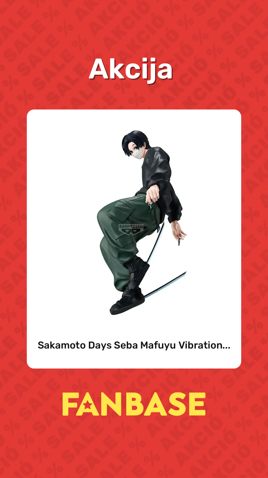 Akcija: Sakamoto Days Seba Mafuyu Vibration...