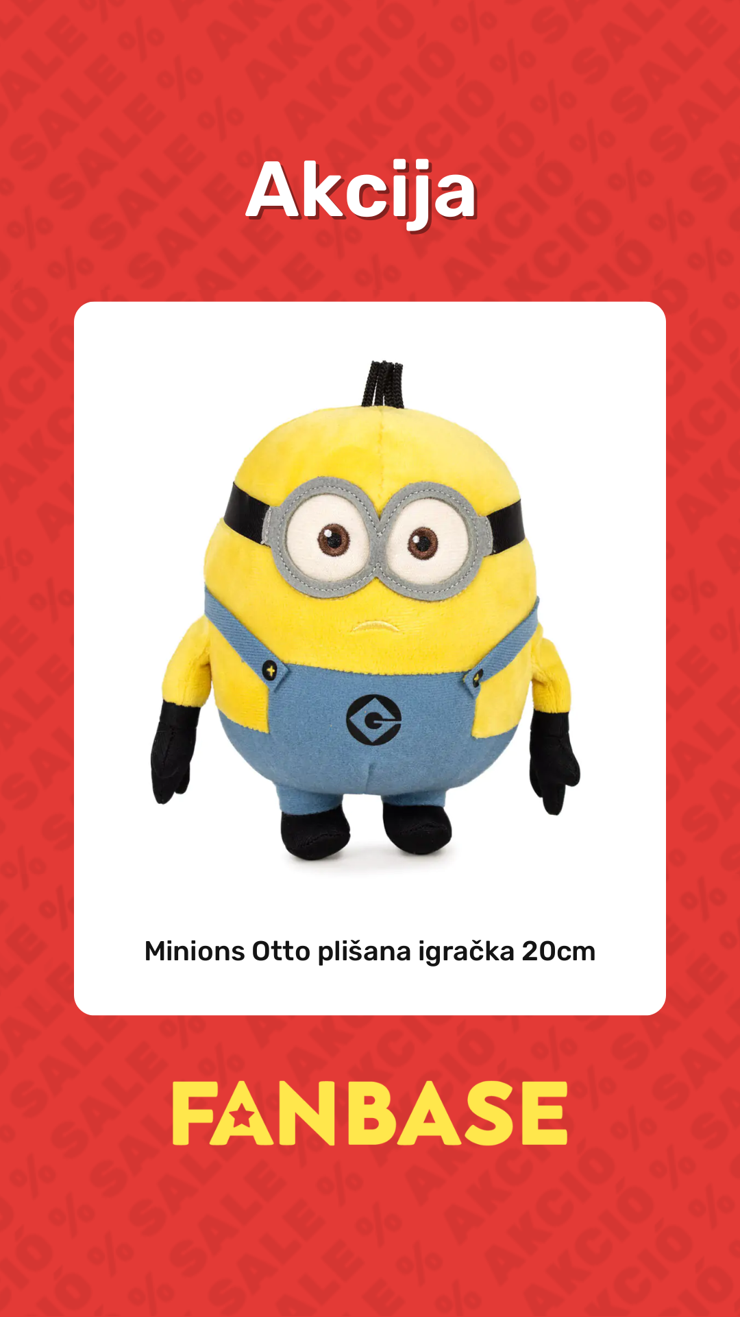 Akcija: Minions Otto plišana igračka 20cm