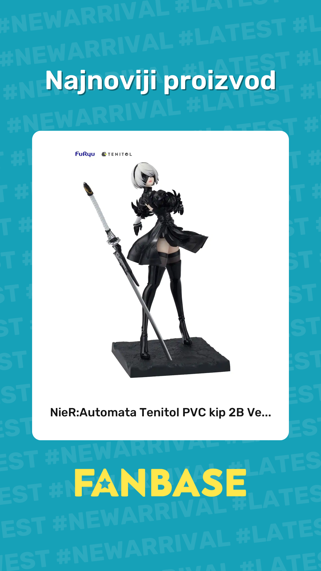 Najnoviji proizvod: NieR:Automata Tenitol PVC kip 2B Ve...