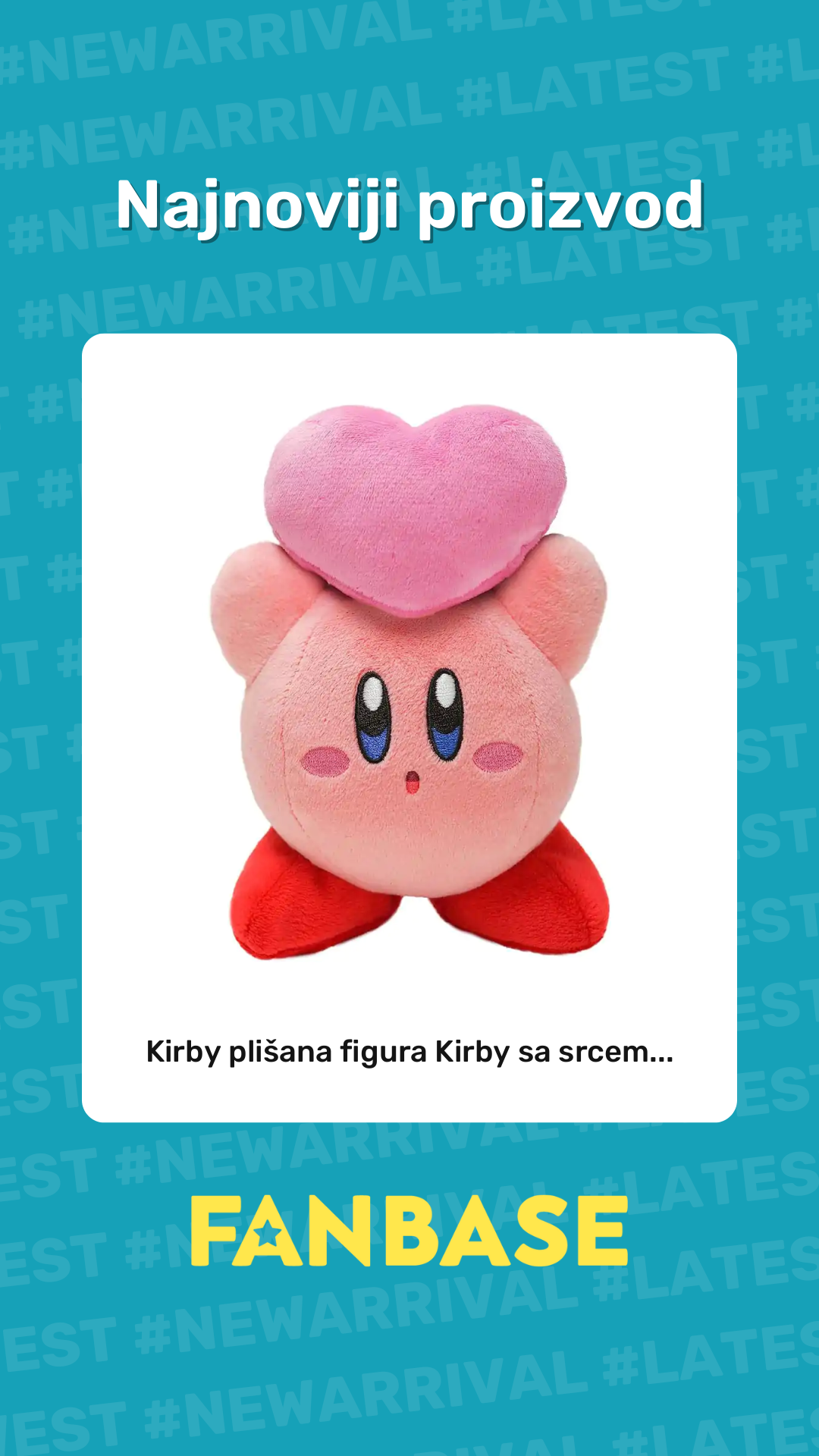 Najnoviji proizvod: Kirby plišana figura Kirby sa srcem...