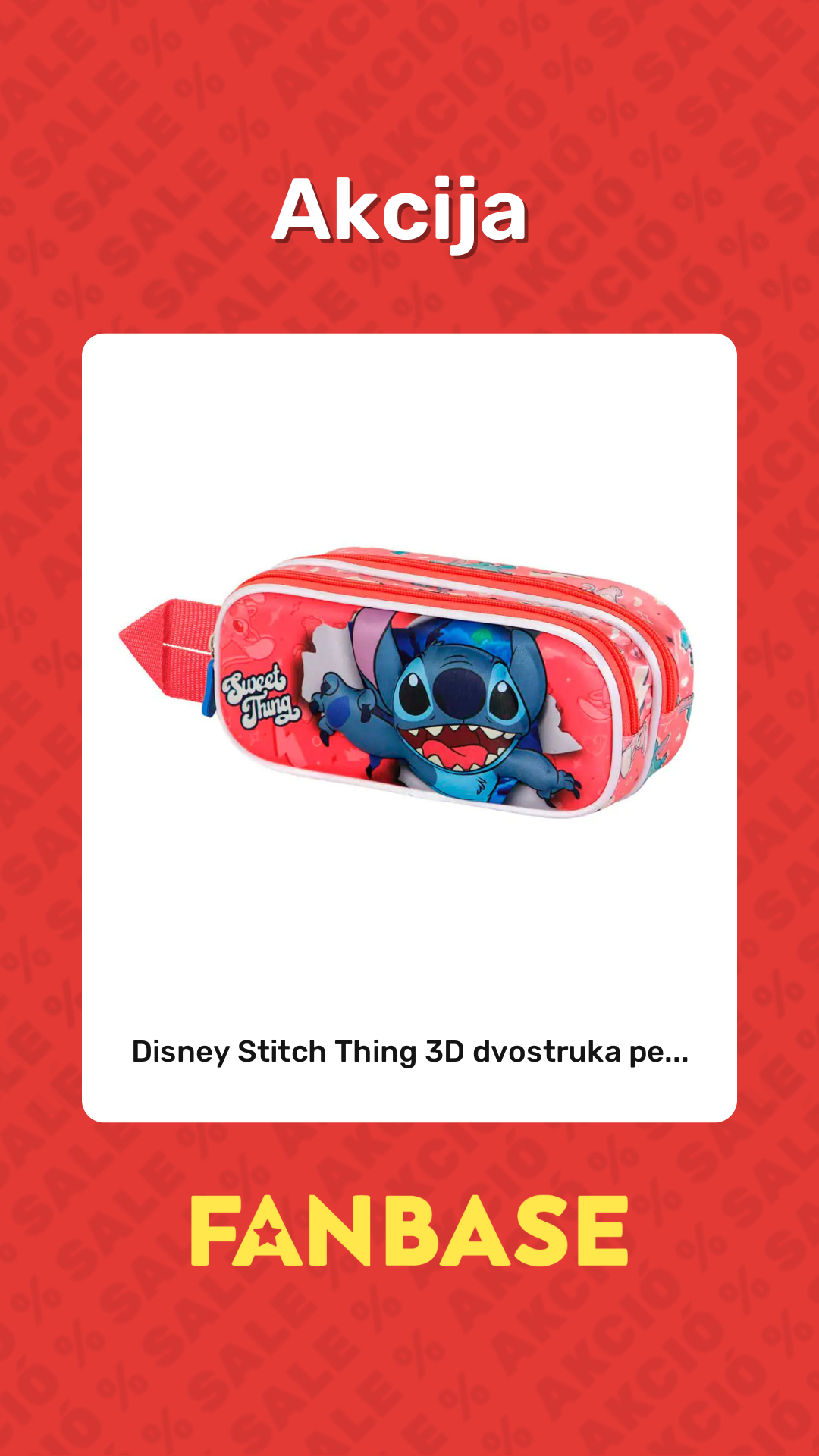 Akcija: Disney Stitch Thing 3D dvostruka pe...