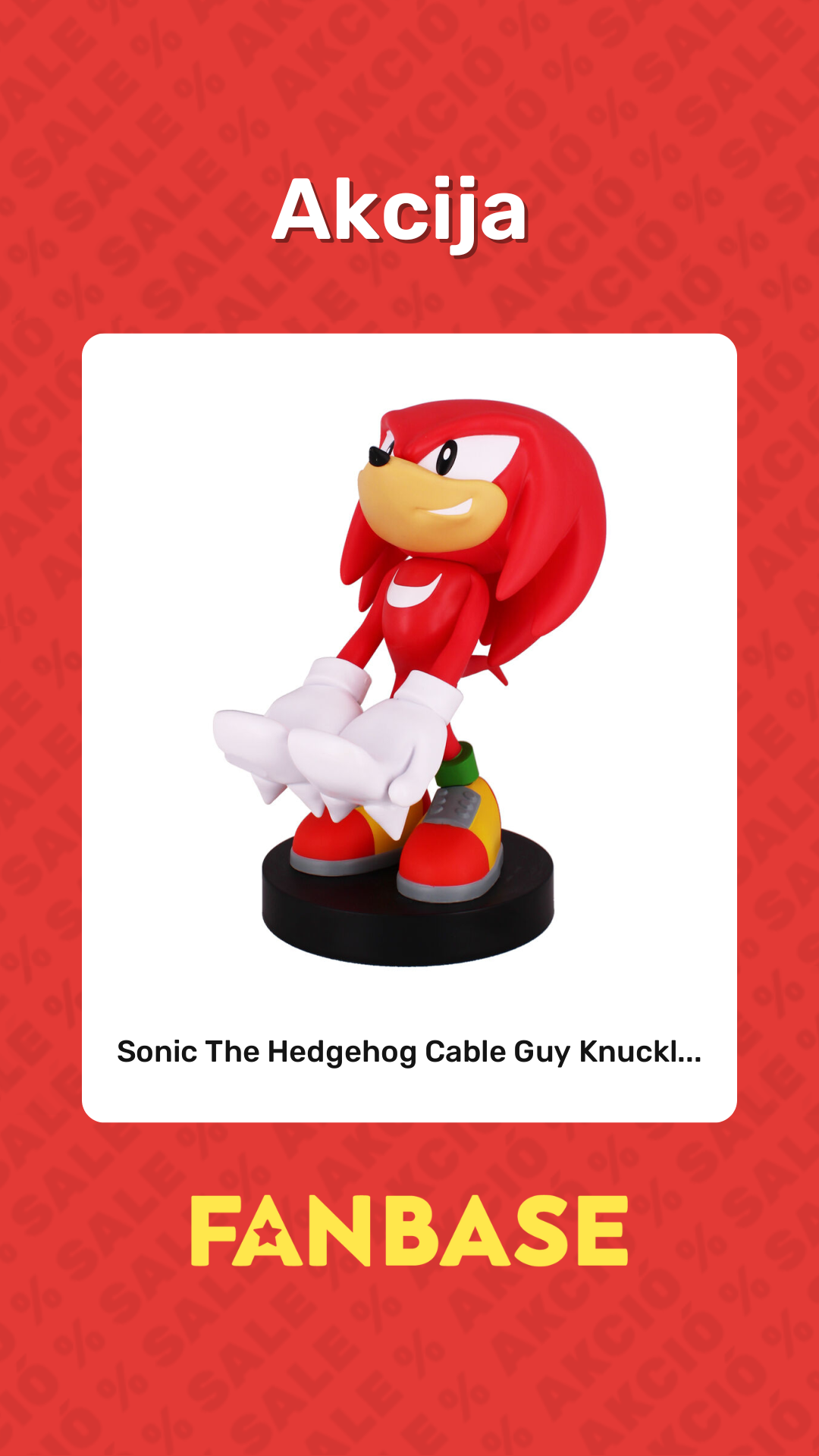 Akcija: Sonic The Hedgehog Cable Guy Knuckl...