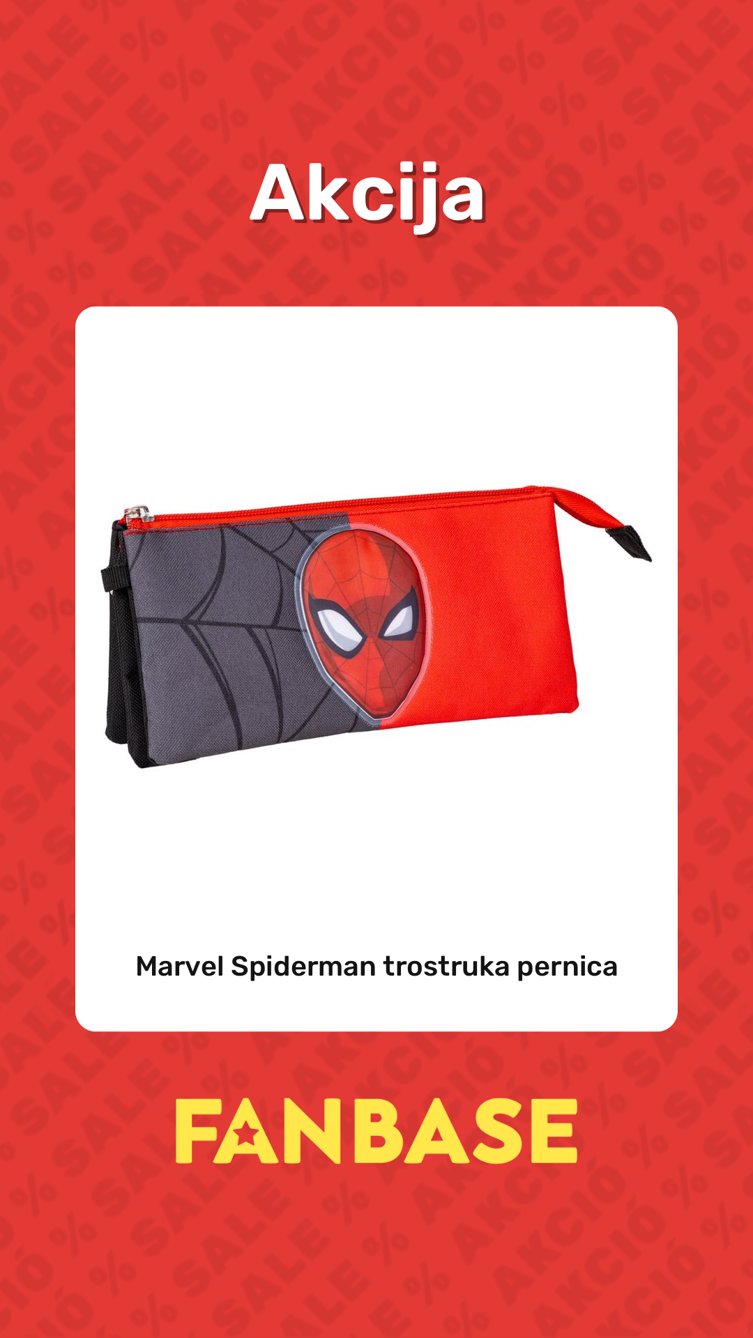 Akcija: Marvel Spiderman trostruka pernica