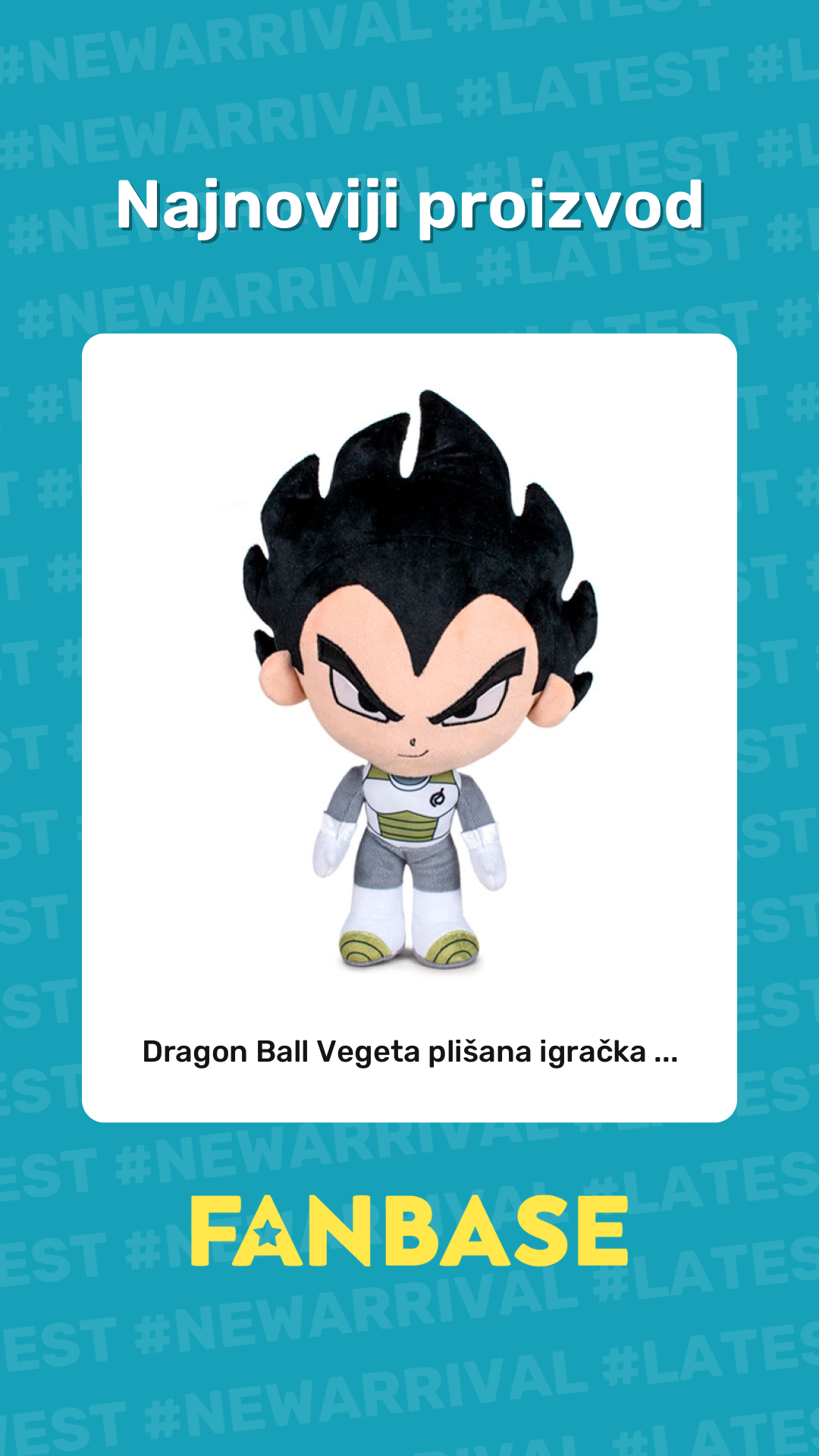 Najnoviji proizvod: Dragon Ball Vegeta plišana igračka ...