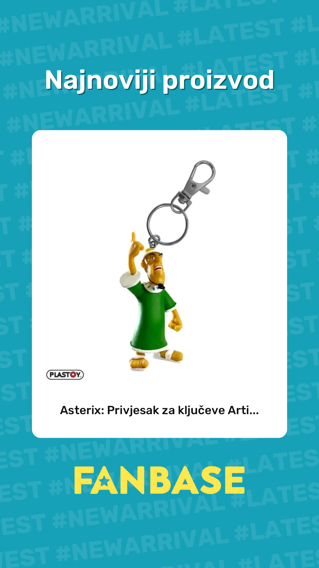Najnoviji proizvod: Asterix: Privjesak za ključeve Arti...
