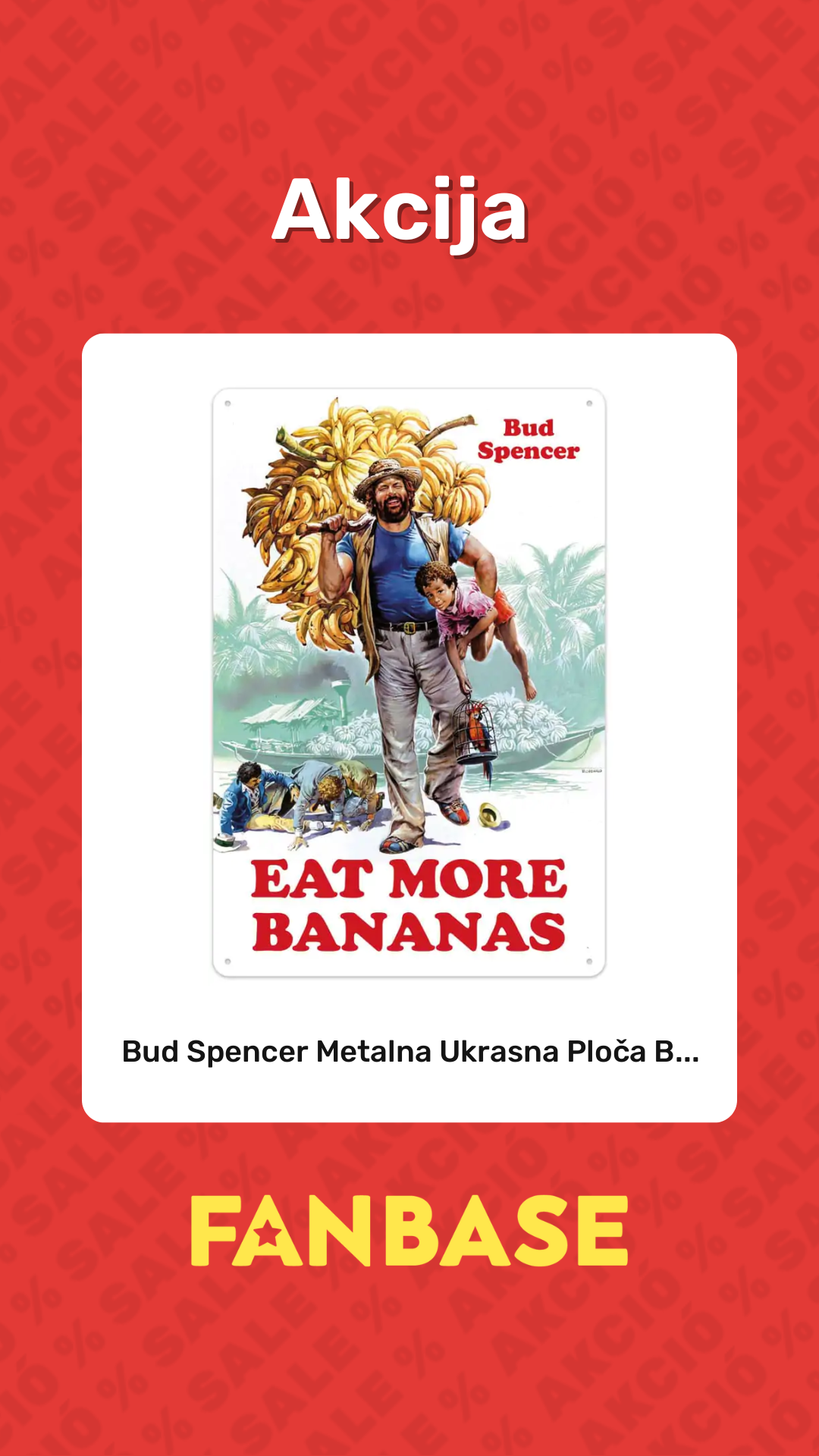 Akcija: Bud Spencer Metalna Ukrasna Ploča B...