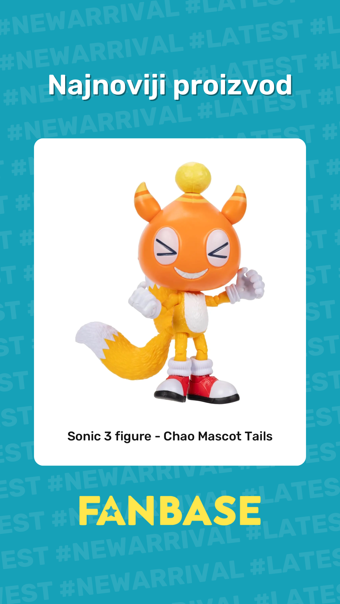 Najnoviji proizvod: Sonic 3 figure - Chao Mascot Tails