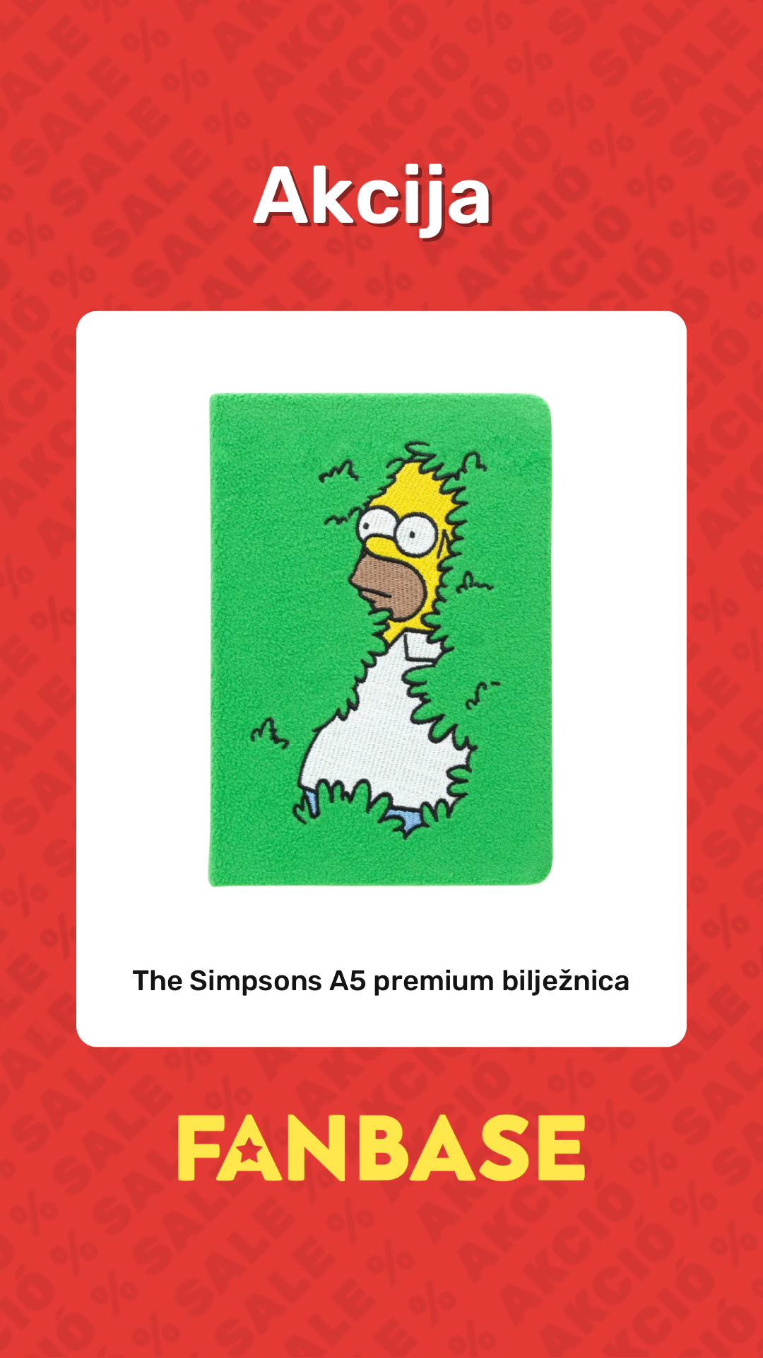 Akcija: The Simpsons A5 premium bilježnica