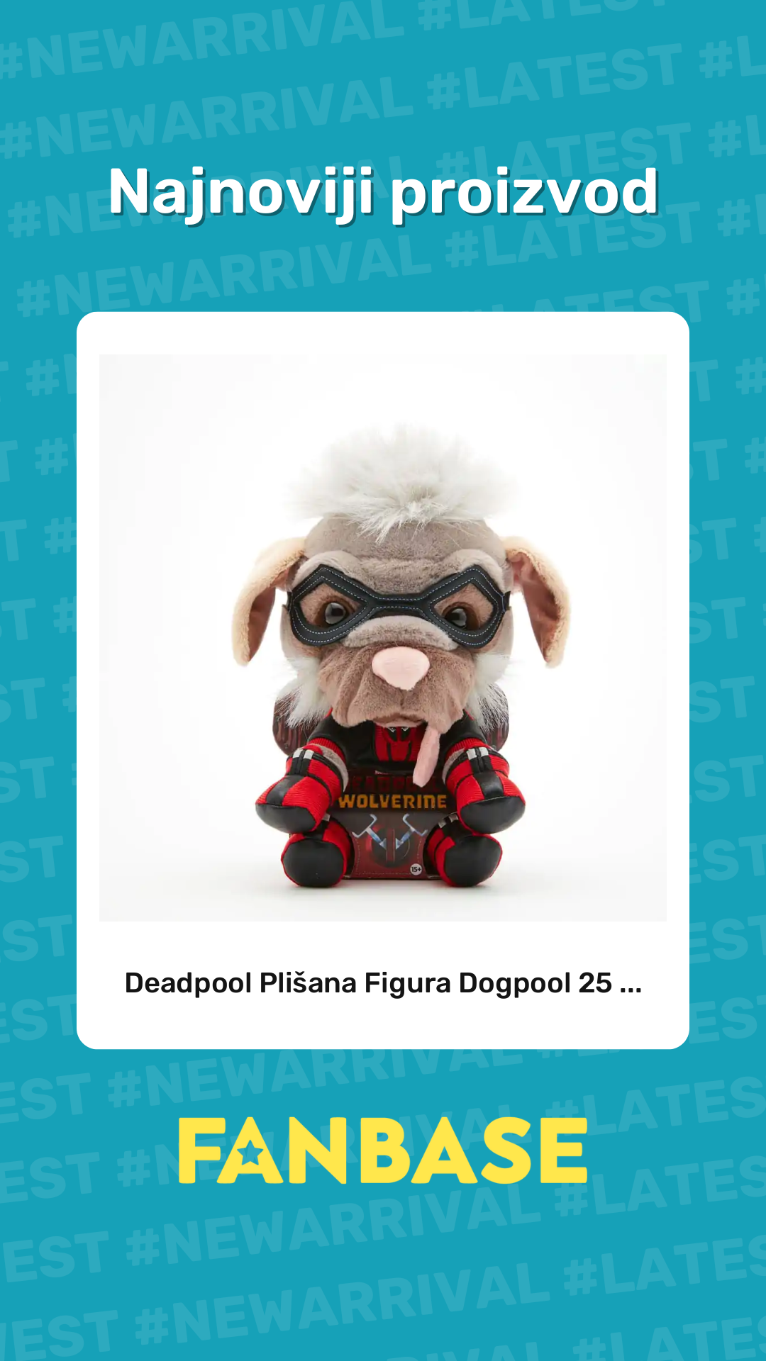 Najnoviji proizvod: Deadpool Plišana Figura Dogpool 25 ...