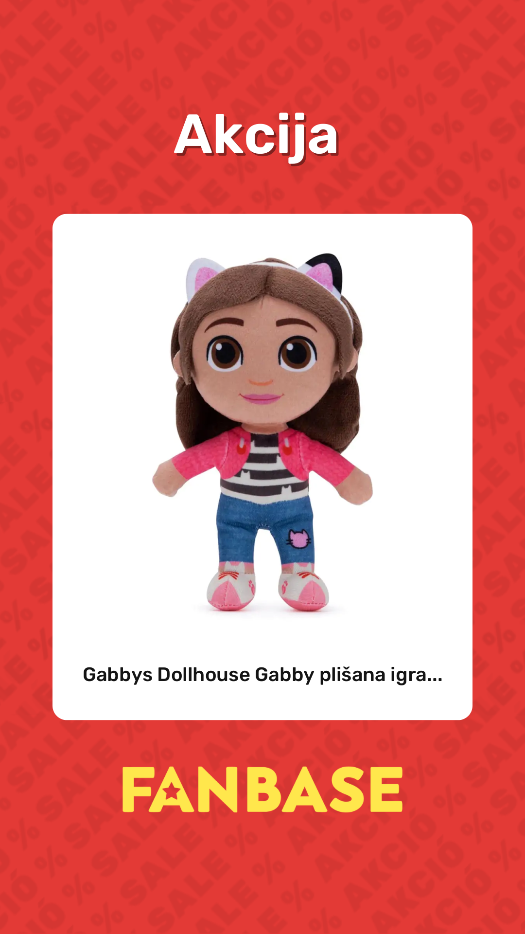 Akcija: Gabbys Dollhouse Gabby plišana igra...