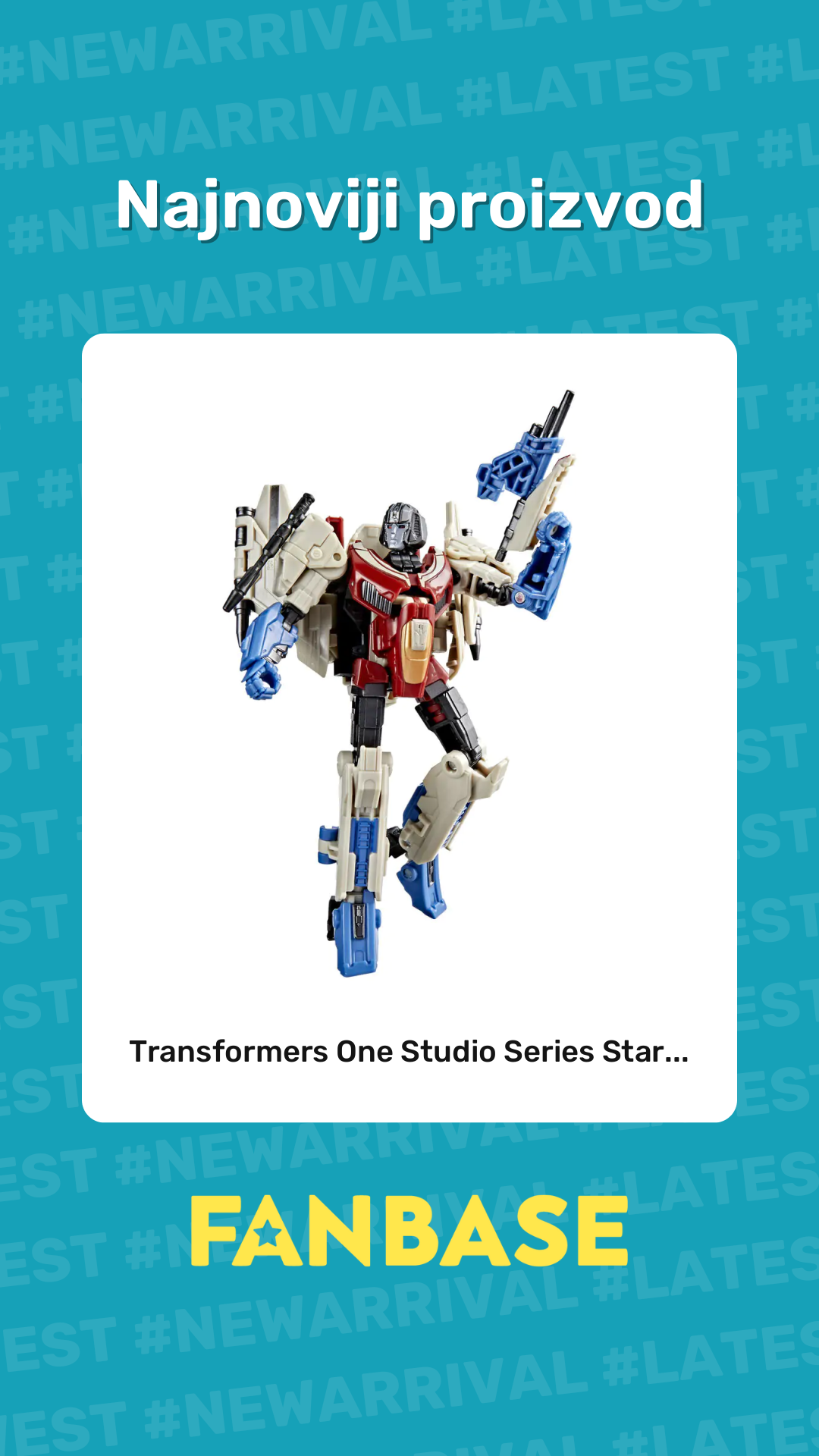 Najnoviji proizvod: Transformers One Studio Series Star...