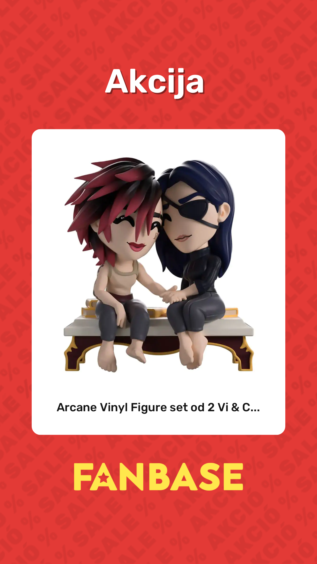 Akcija: Arcane Vinyl Figure set od 2 Vi & C...