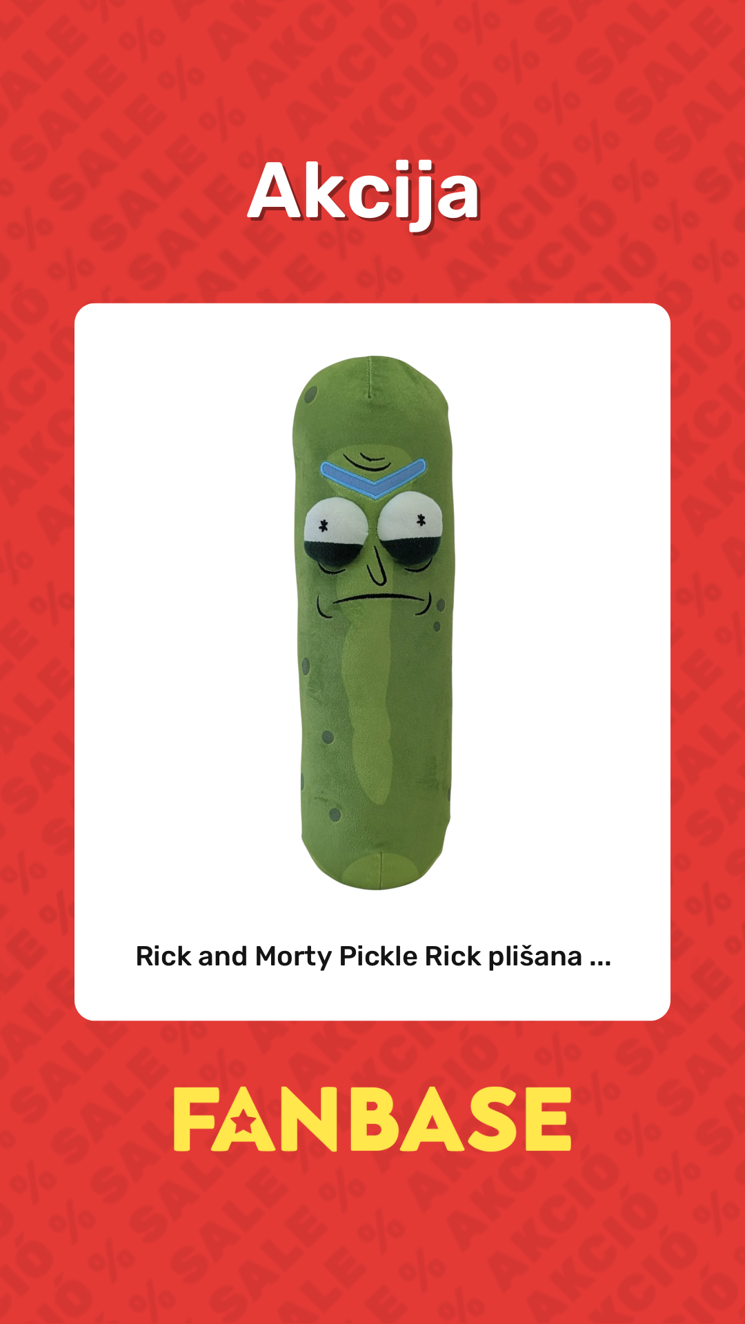 Akcija: Rick and Morty Pickle Rick plišana ...