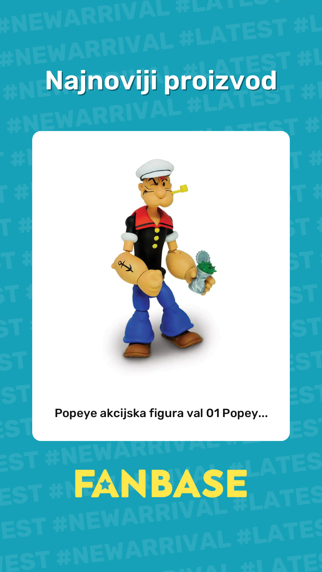 Najnoviji proizvod: Popeye akcijska figura val 01 Popey...