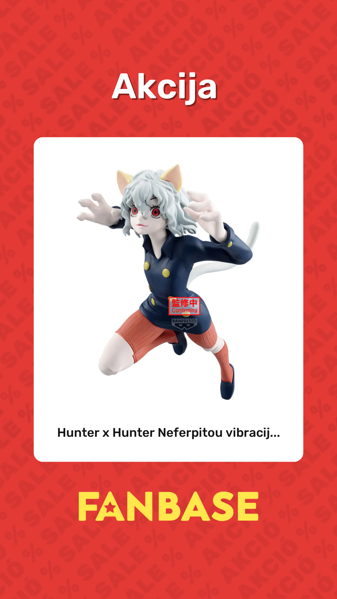 Akcija: Hunter x Hunter Neferpitou vibracij...