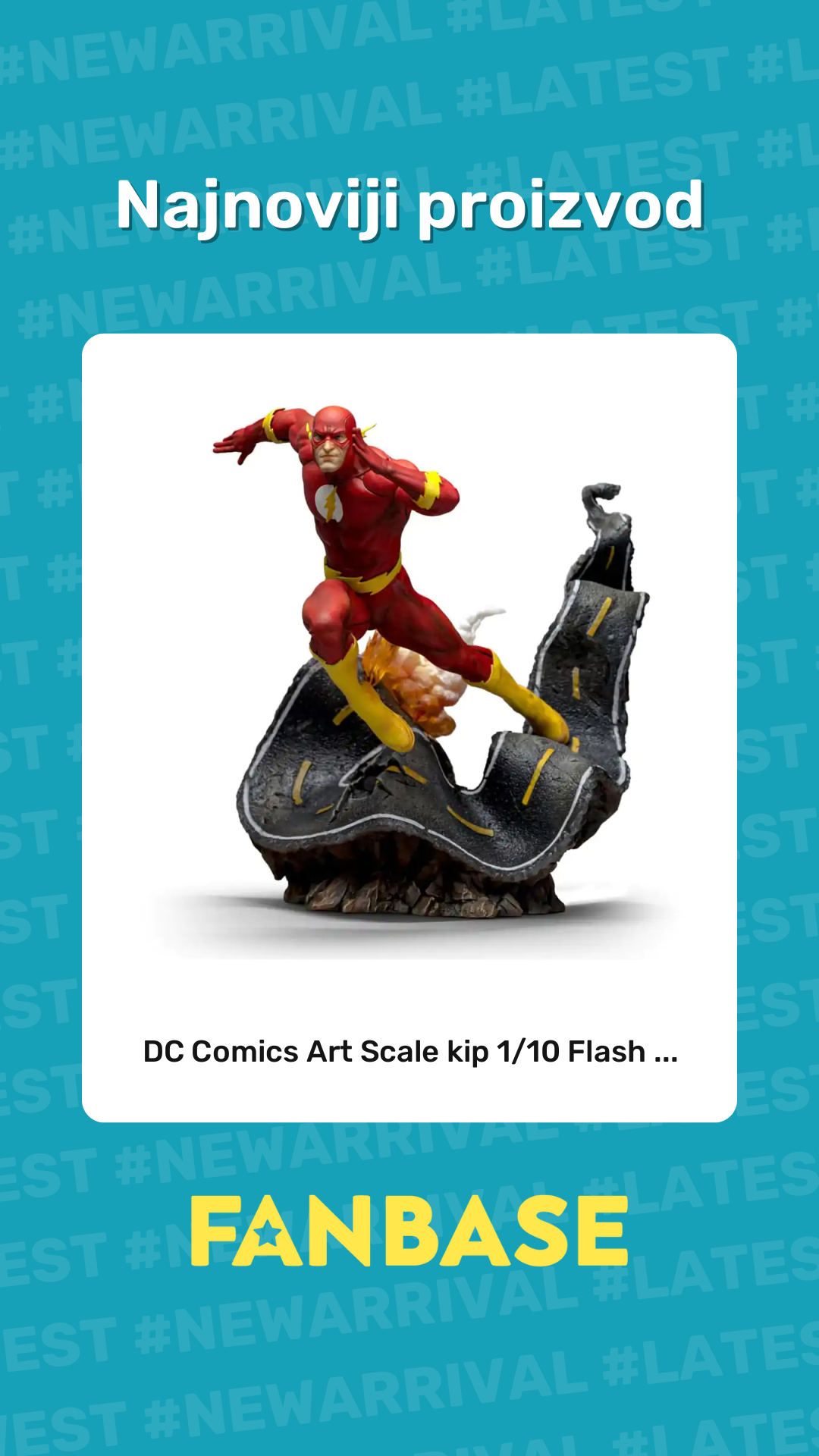 Najnoviji proizvod: DC Comics Art Scale kip 1/10 Flash ...