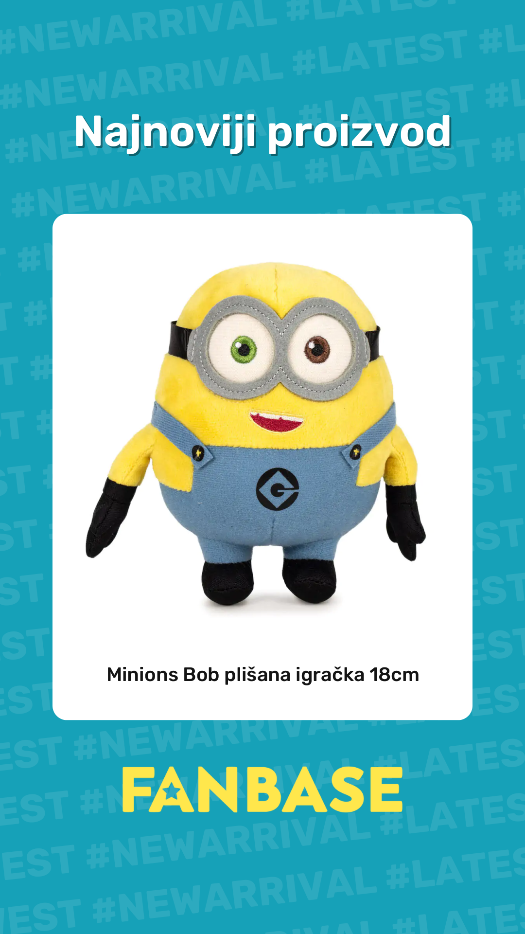 Najnoviji proizvod: Minions Bob plišana igračka 18cm