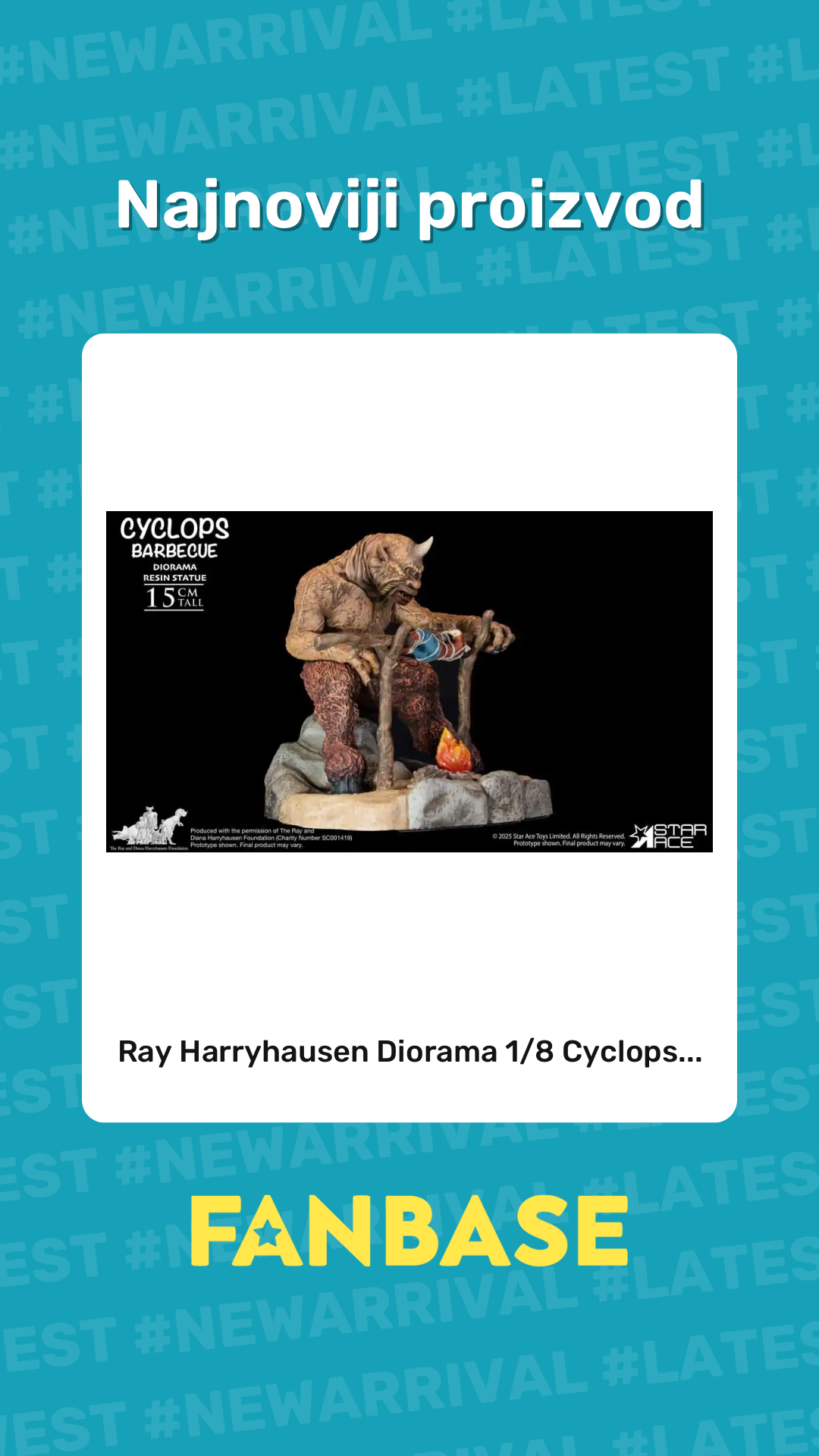 Najnoviji proizvod: Ray Harryhausen Diorama 1/8 Cyclops...